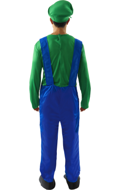 Mens Luigi Super Mario Costume -Fancy Dress Shop 00016936a02