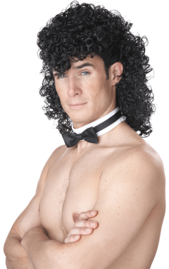 Male Stripper Wig & Collar