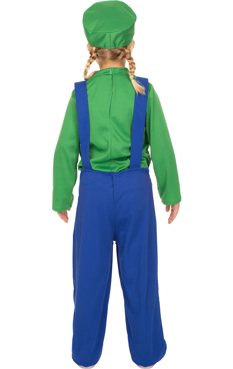 Kids Luigi Super Mario Costume 3 Kids Luigi Super Mario Costume - Image 3