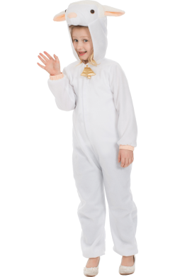 Kids Woolly Lamb Costume