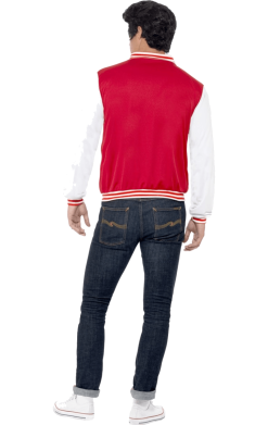 Smiffys 50s College Letterman Jacket 5 Smiffys 50s College Letterman Jacket -Fancy Dress Shop 00019905a02