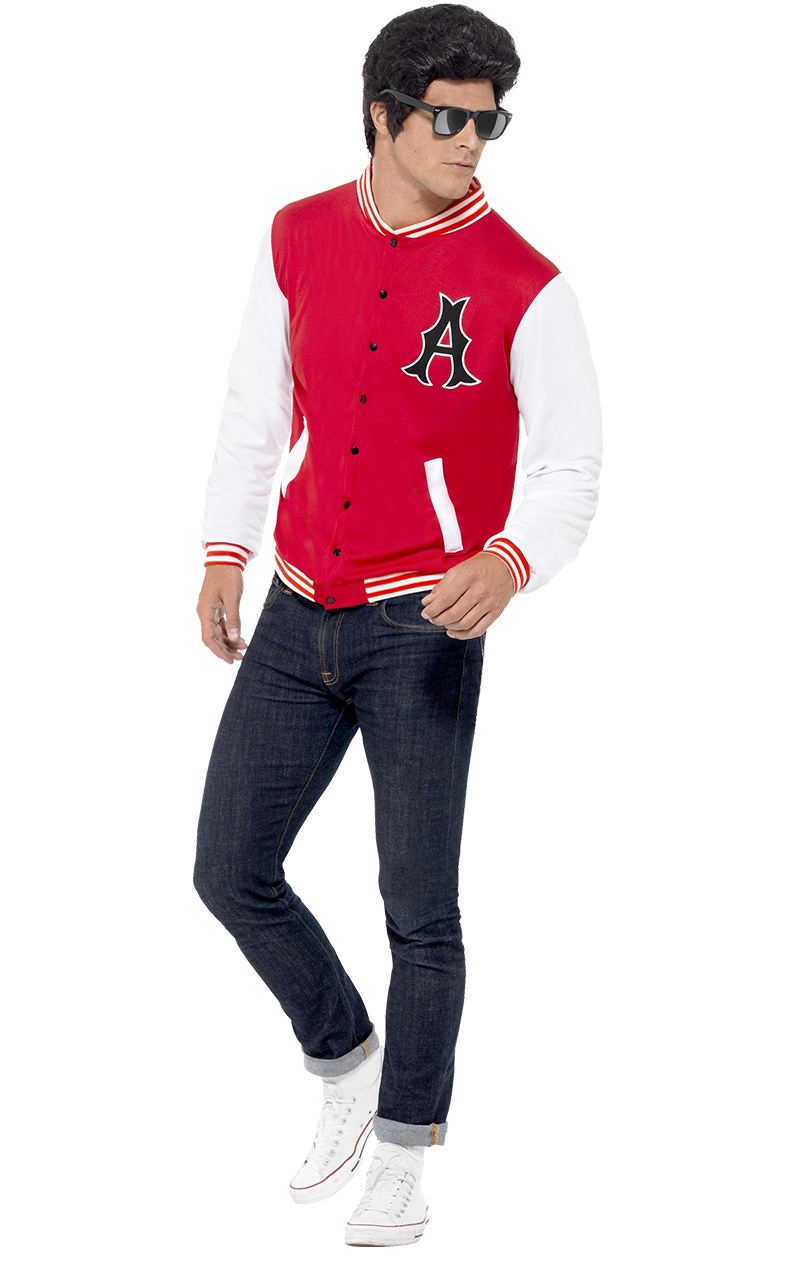 Smiffys 50s College Letterman Jacket 1 Smiffys 50s College Letterman Jacket