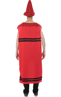 Adult Red Crayon Costume -Fancy Dress Shop 00020363a02