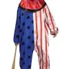 Mens Stars And Stripes Halloween Clown Costume