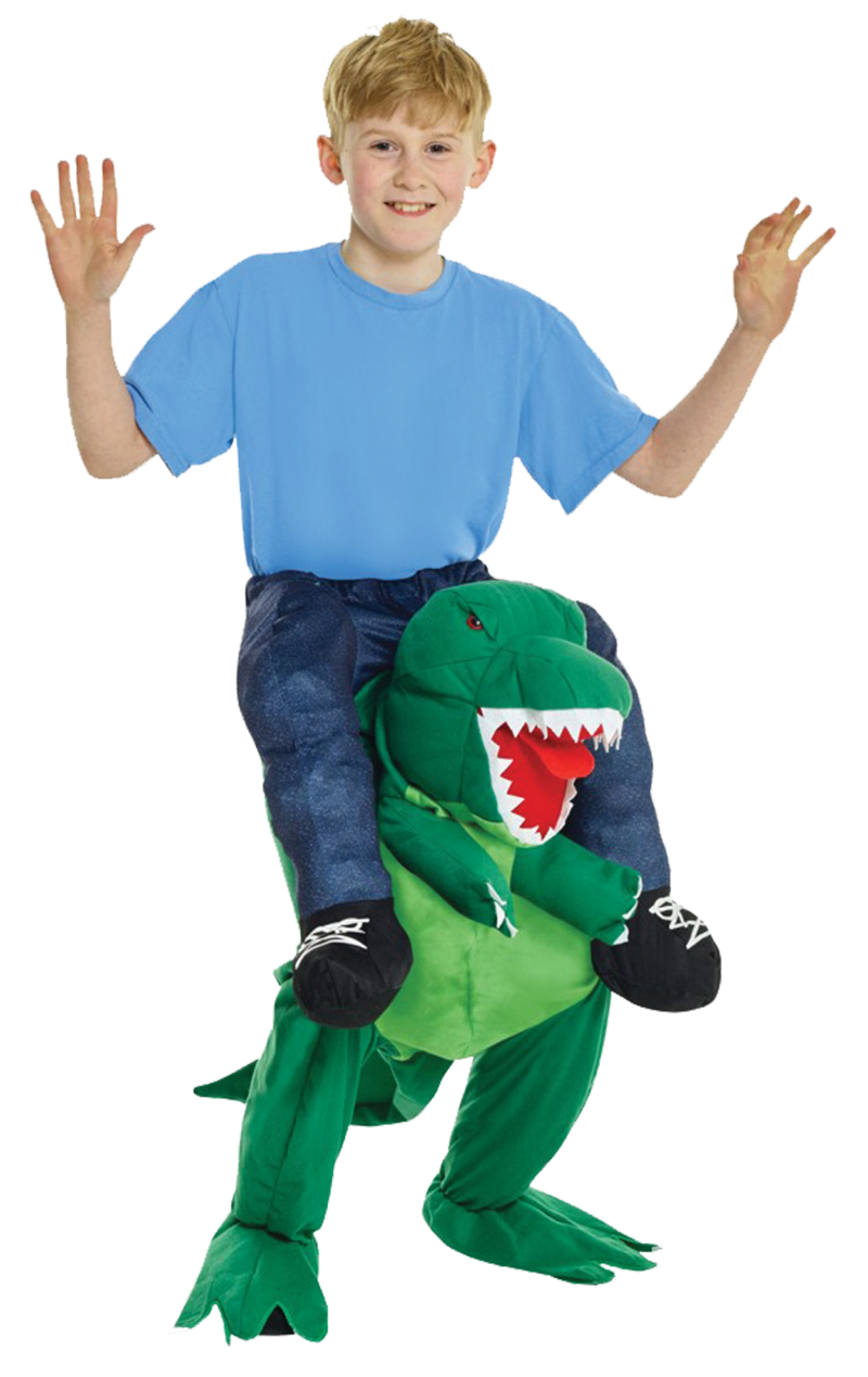 Kids T-Rex Dinosaur Piggyback Costume 1 Kids T-Rex Dinosaur Piggyback Costume