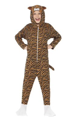 Smiffys Kids Tiger Jumpsuit Costume