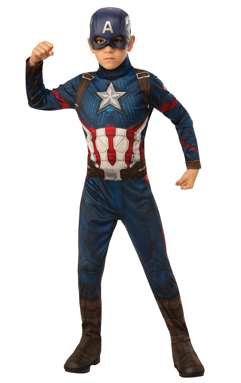 Kids Captain America Endgame Costume 1 Kids Captain America Endgame Costume