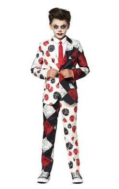 Kids Halloween Vintage Clown Costume
