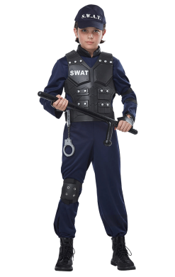 Kids SWAT Police Costume