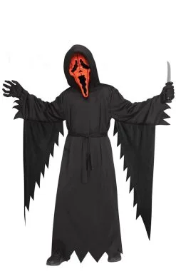 GENERIC Childrens Pumpkin Ghost Face Costume