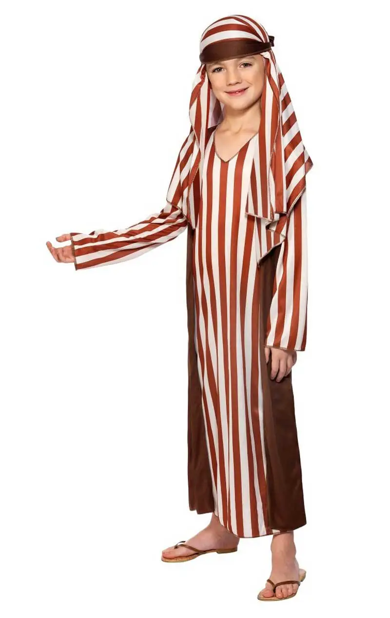 Smiffys Kids Nativity Shepherd Costume 4 Smiffys Kids Nativity Shepherd Costume - Image 4