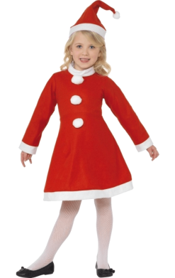 Smiffys Kids Value Santa Girl Costume