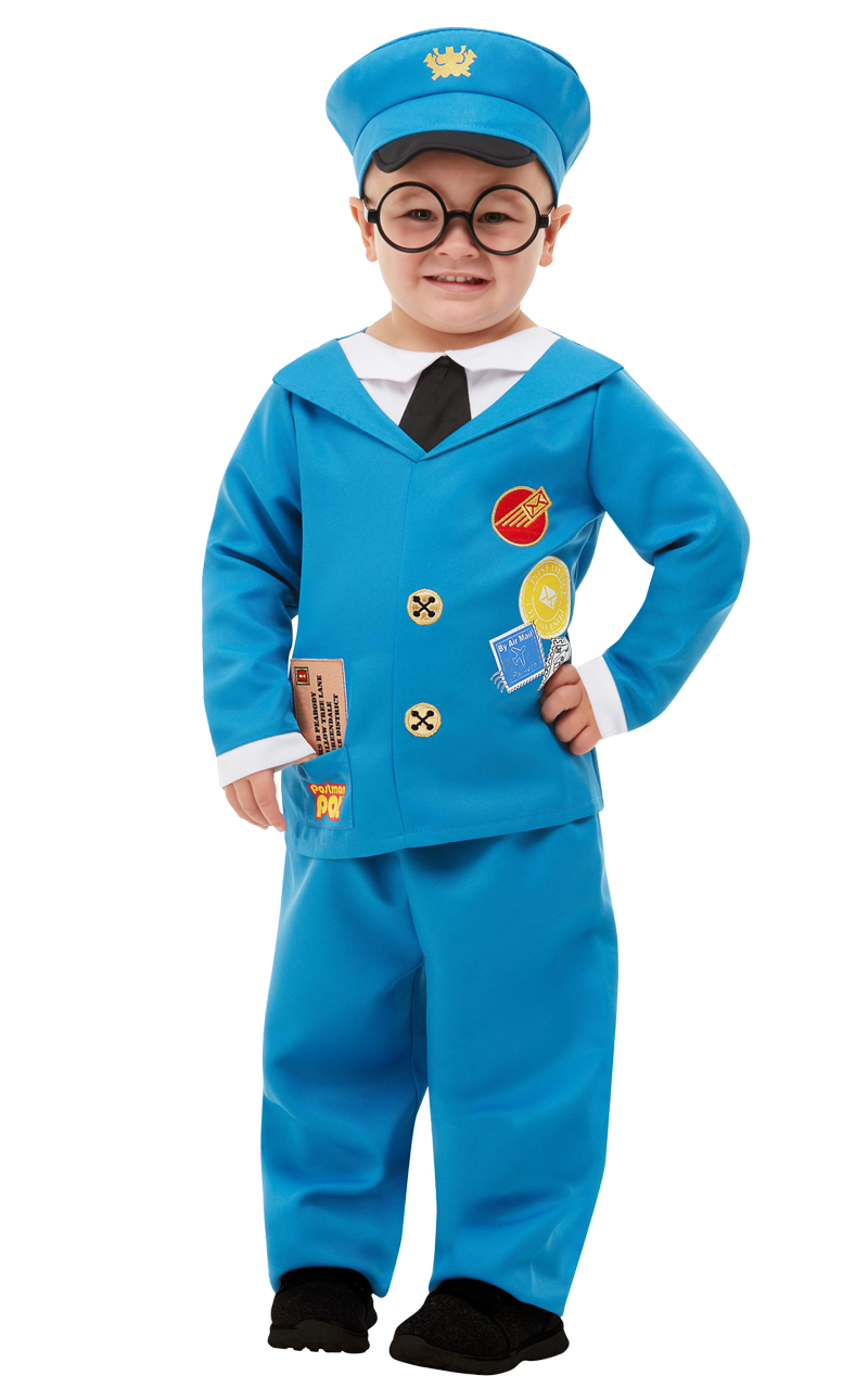Smiffys Kids Postman Pat Costume 1 Smiffys Kids Postman Pat Costume