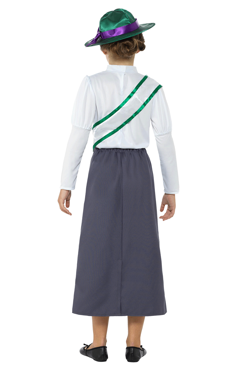 Smiffys Kids Victorian Suffragette Costume 3 Smiffys Kids Victorian Suffragette Costume - Image 3