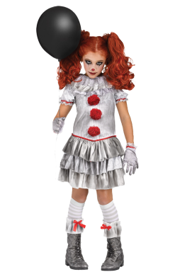 Kids Miss Pennywise Clown Costume