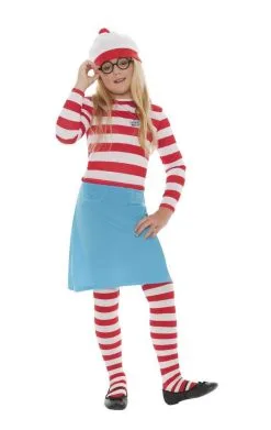 Smiffys Kids Wheres Wally Wenda Costume