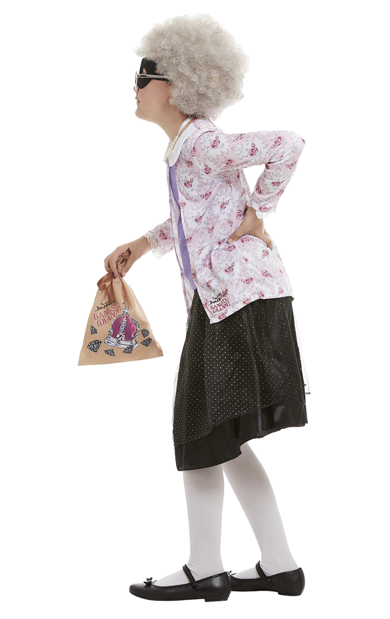 Smiffys Kids Gangsta Granny Costume 2 Smiffys Kids Gangsta Granny Costume - Image 2