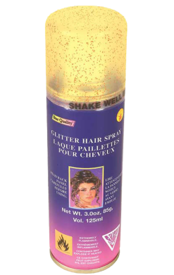 Gold Glitter Hairspray