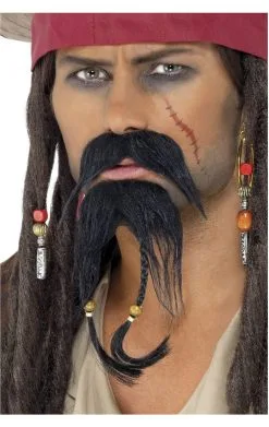 Smiffys Pirate Facial Hair Accessory