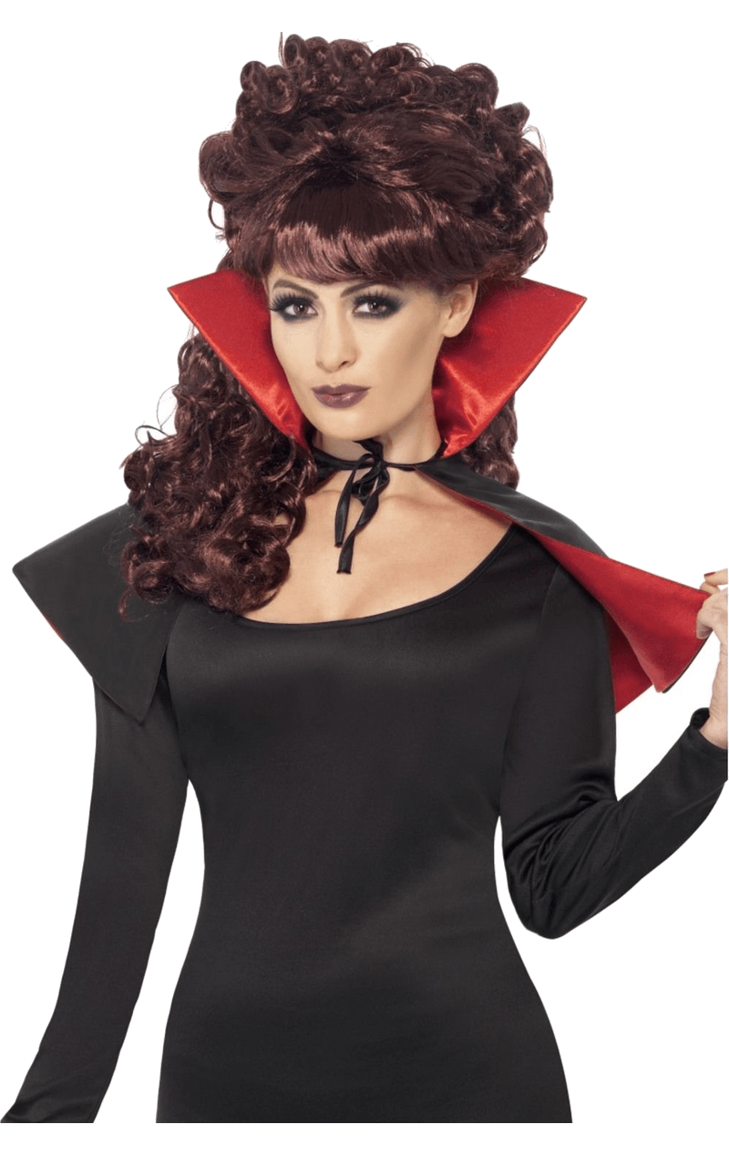 Smiffys Mini Black Vampire Cape Accessory 1 Smiffys Mini Black Vampire Cape Accessory