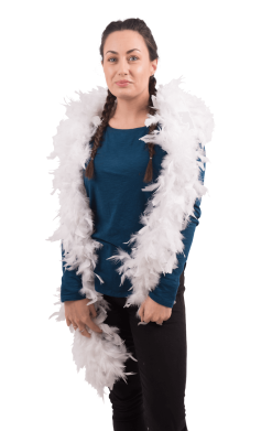 White Feather Boa Accessory