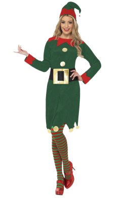 Smiffys Womens Classic Elf Costume