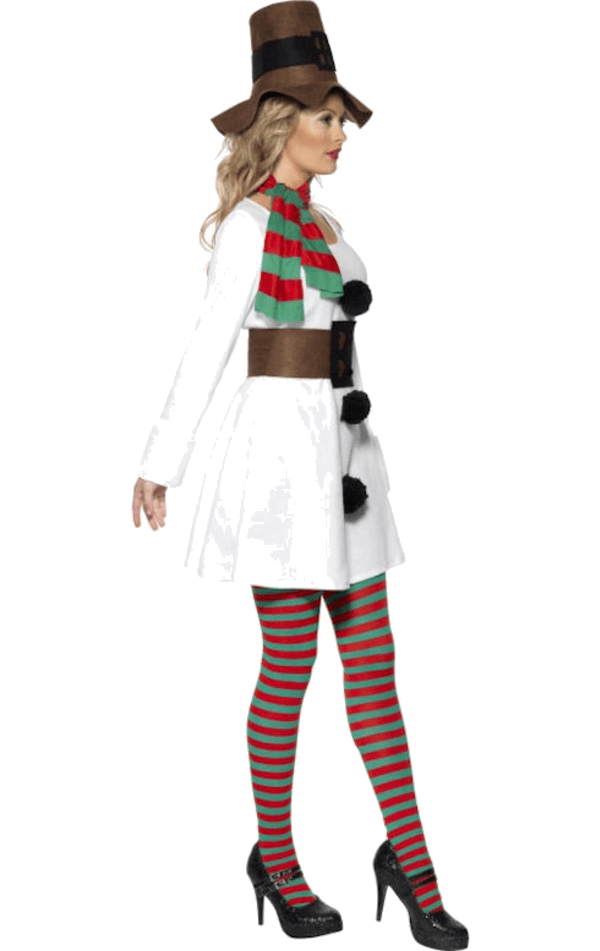 Smiffys Womens Miss Snowman Costume 2 Smiffys Womens Miss Snowman Costume - Image 2