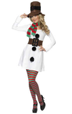 Smiffys Womens Miss Snowman Costume