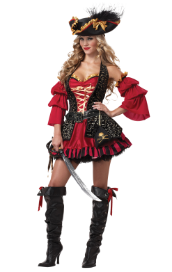 Womens Spanish Lass Pirate Costume