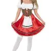Smiffys Womans Red Bavarian Costume