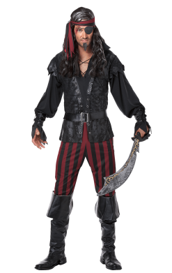 Mens Ruthless Rogue Pirate Costume