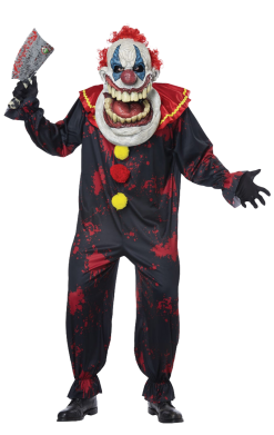 Mens Big Mouth Twisted Halloween Clown Costume