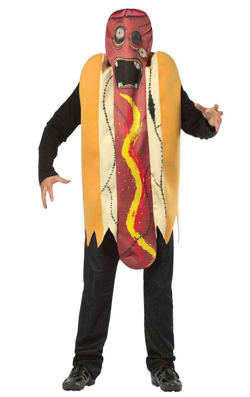 Adults Zombie Hot Dog Costume 1 Adults Zombie Hot Dog Costume
