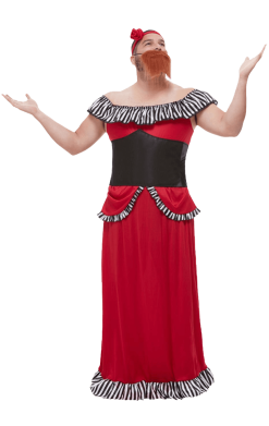 Smiffys Mens Bearded Lady Costume