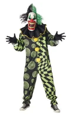 GENERIC Adult Funhouse Freak Scary Clown Costume