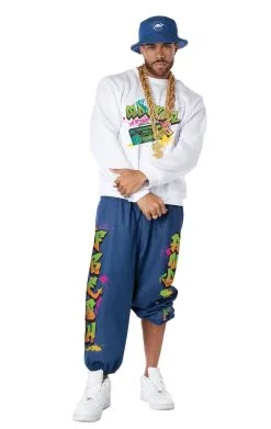 GENERIC Mens 90s Hip Hop Costume
