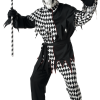 Mens Evil Scary Jester Costume