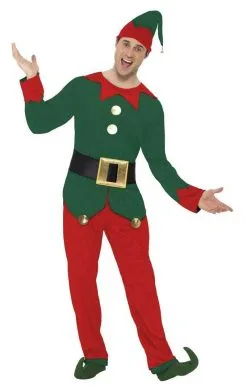 Smiffys Mens Elf Costume