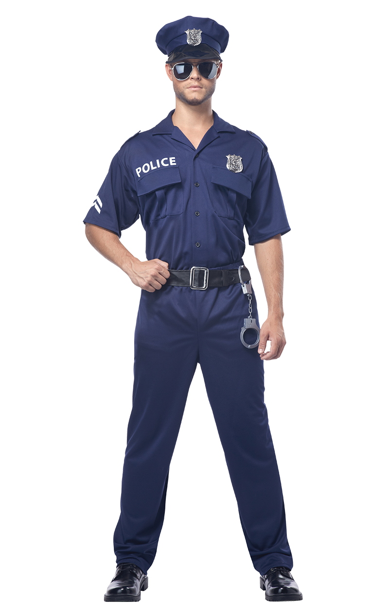 Mens American Policeman Costume 1 Mens American Policeman Costume