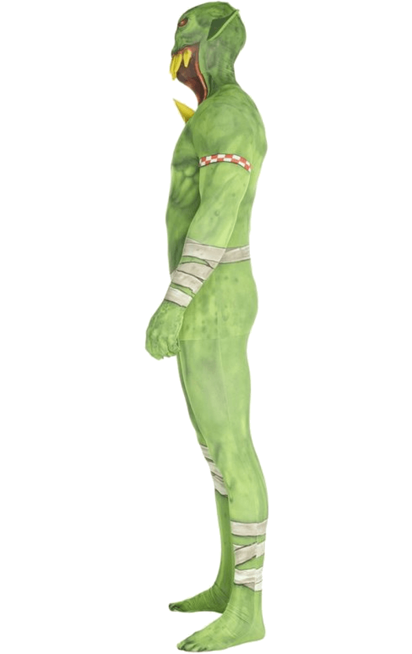 Adult Green Orc Morphsuit Costume 2 Adult Green Orc Morphsuit Costume - Image 2