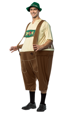 Mens Lederhosen Hoopster Costume
