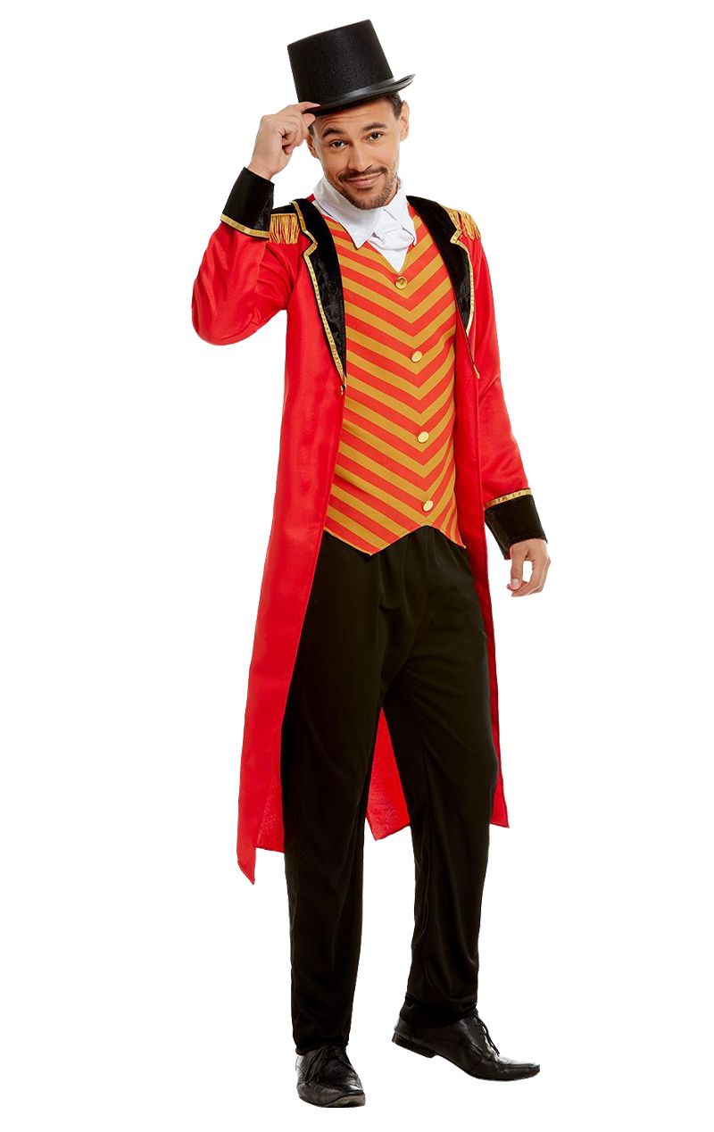 Smiffys Mens Barnum Ringmaster Showman Costume 1 Smiffys Mens Barnum Ringmaster Showman Costume