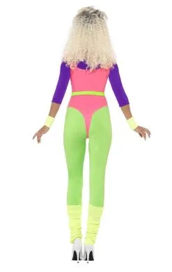 Smiffys Womens 80s Work Out Costume -Fancy Dress Shop 00095002a02