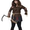 GENERIC Womens Plus Size Creepy Scarecrow Costume