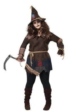 GENERIC Womens Plus Size Creepy Scarecrow Costume