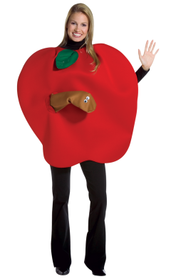 Apple With Worm Costume