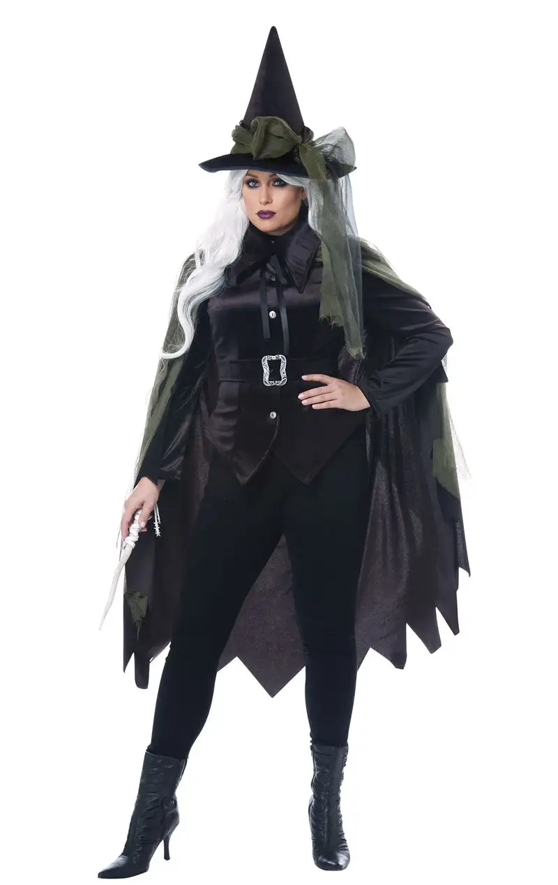 GENERIC Womens Plus Size Gothic Witch Costume 2 GENERIC Womens Plus Size Gothic Witch Costume - Image 2