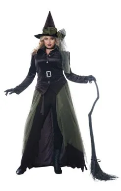 GENERIC Womens Plus Size Gothic Witch Costume