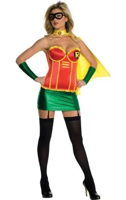 Womens Superhero Robin Corset Outfit