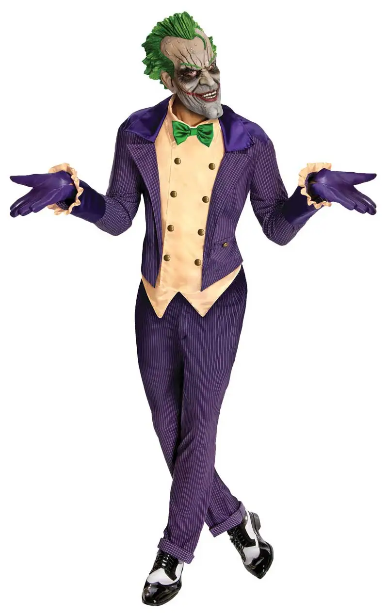 Adult Arkham Asylum Joker Costume 1 Adult Arkham Asylum Joker Costume